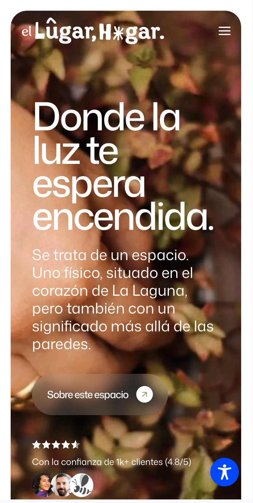Captura móvil de la web de ellugarhogar.com