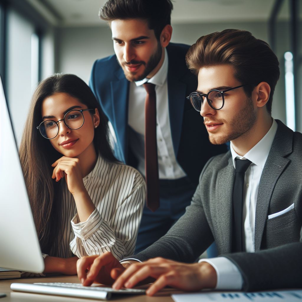 jovenes empresarios españoles beneficiandose de la subvencion kiti digital ordenador web seo redes sociales